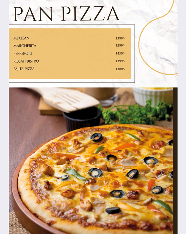 Rosati Bistro menu