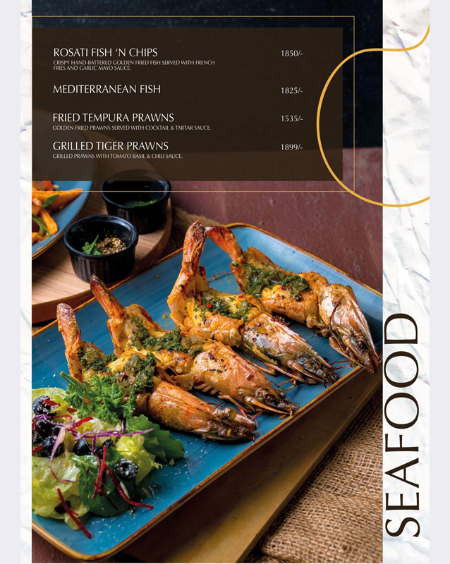 Rosati Bistro menu