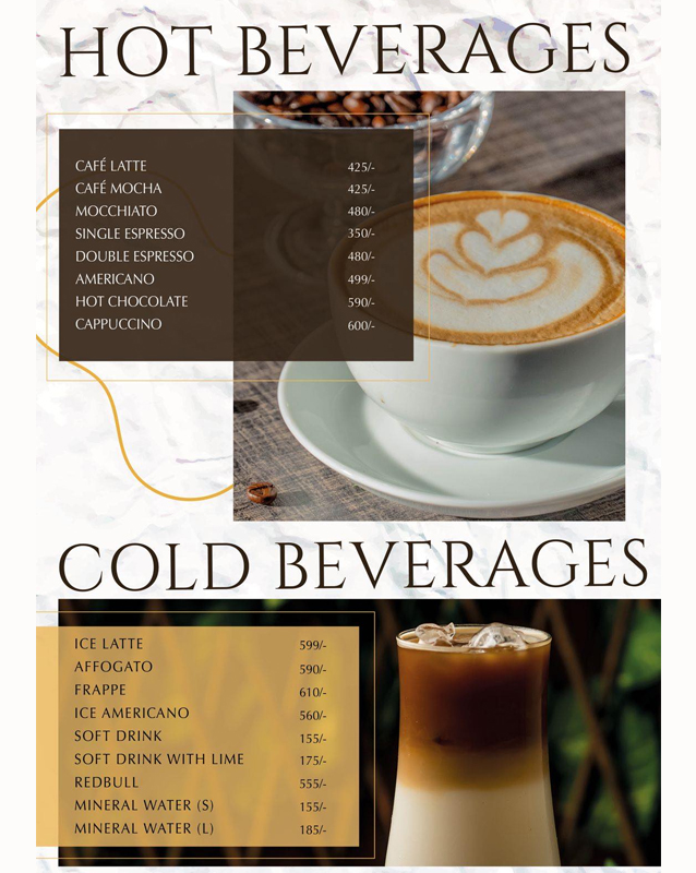 Rosati Bistro menu