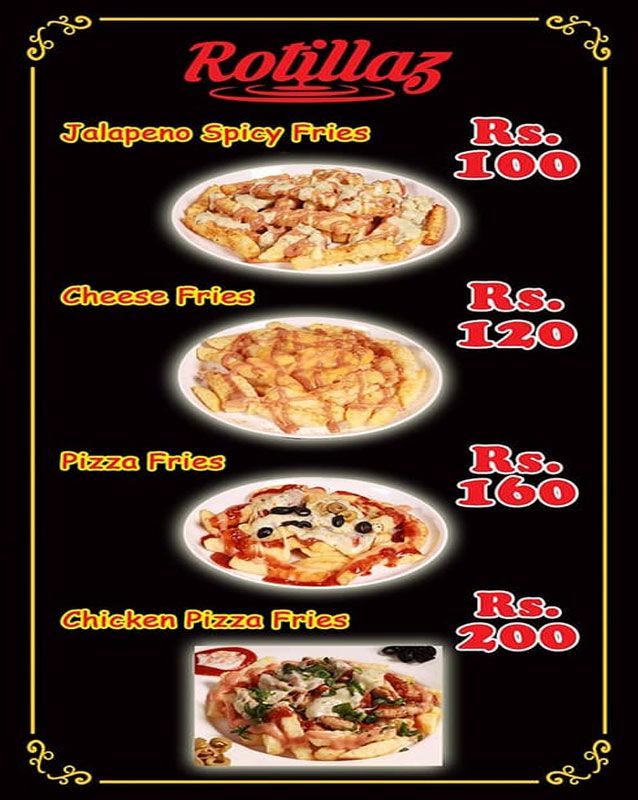 Rotillaz menu