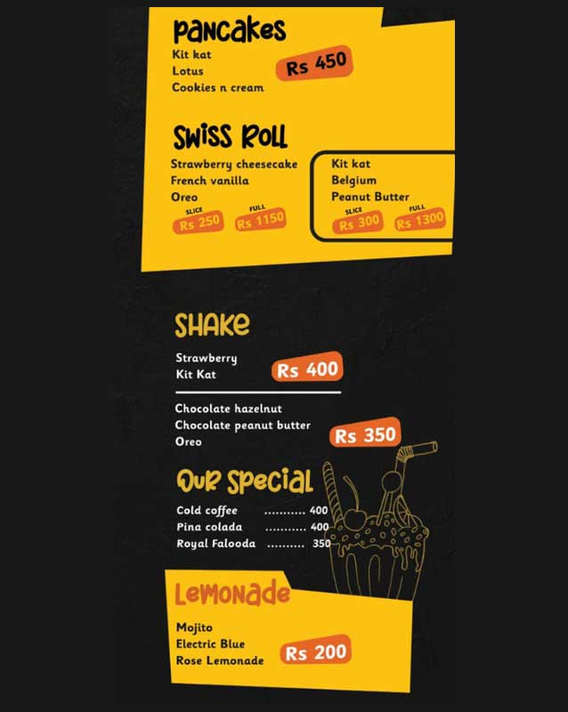 Royal Feast menu