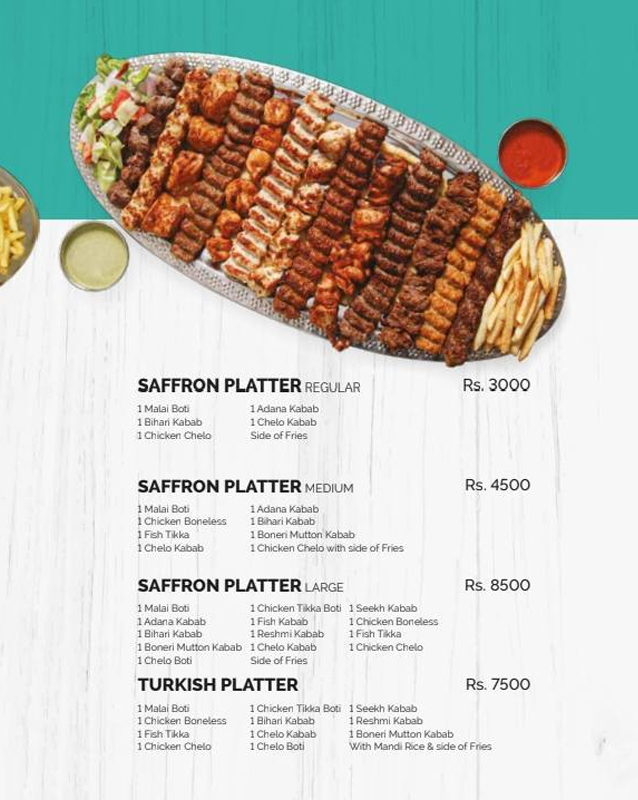 Saffron by Daily Dubai menu