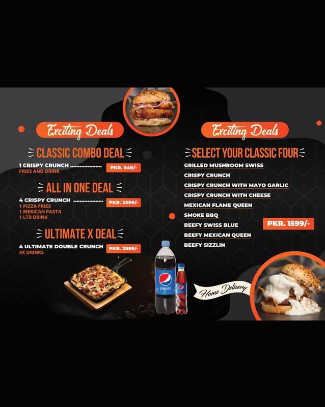 Salty Supper's menu