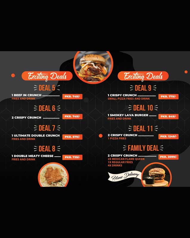 Salty Supper's menu