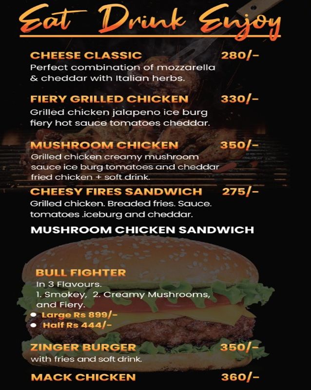 Sandwich House menu