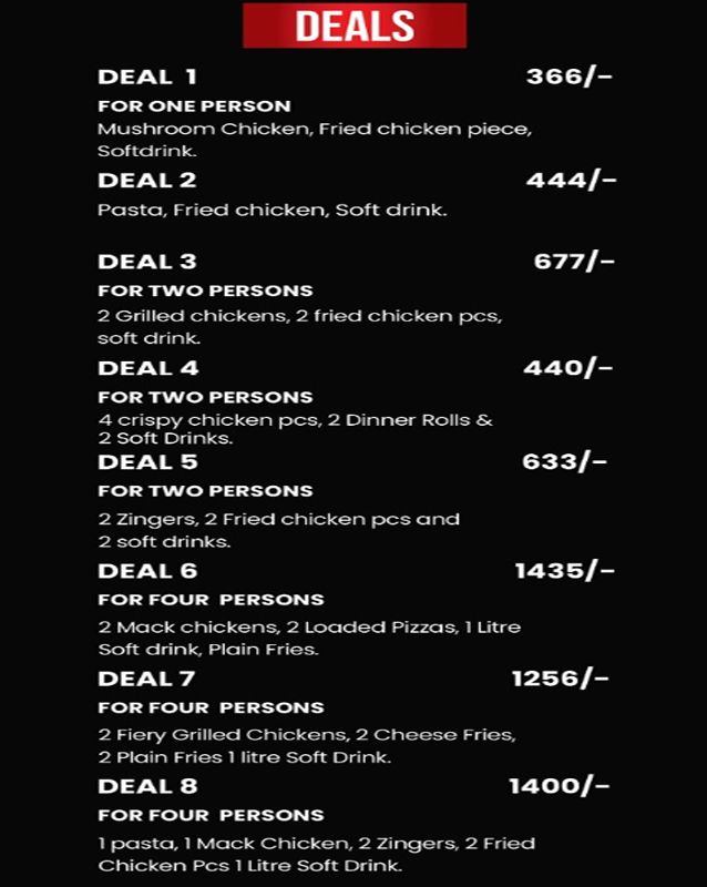 Sandwich House menu