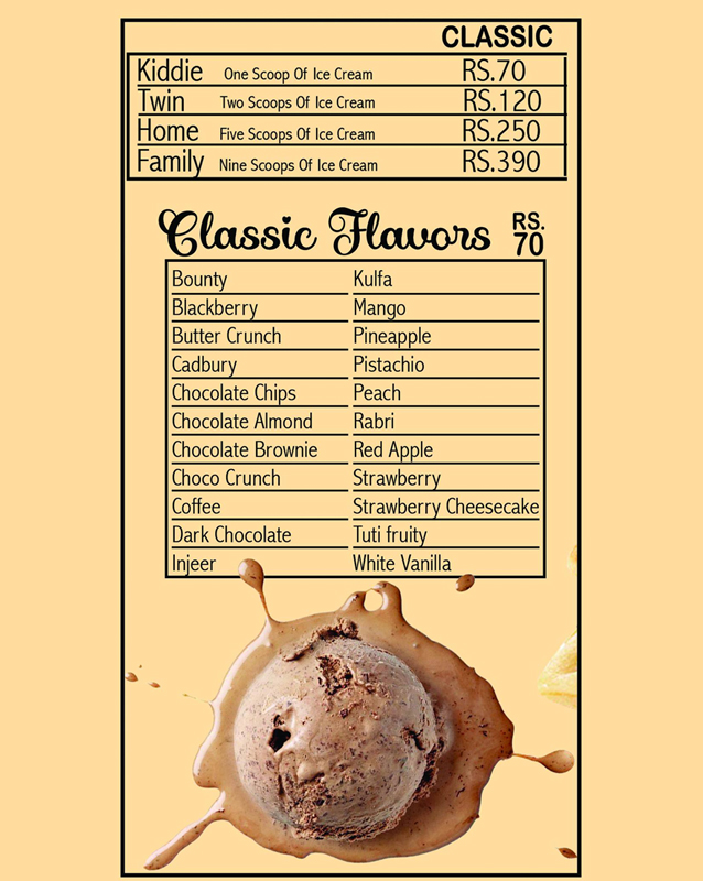 Scoopi menu
