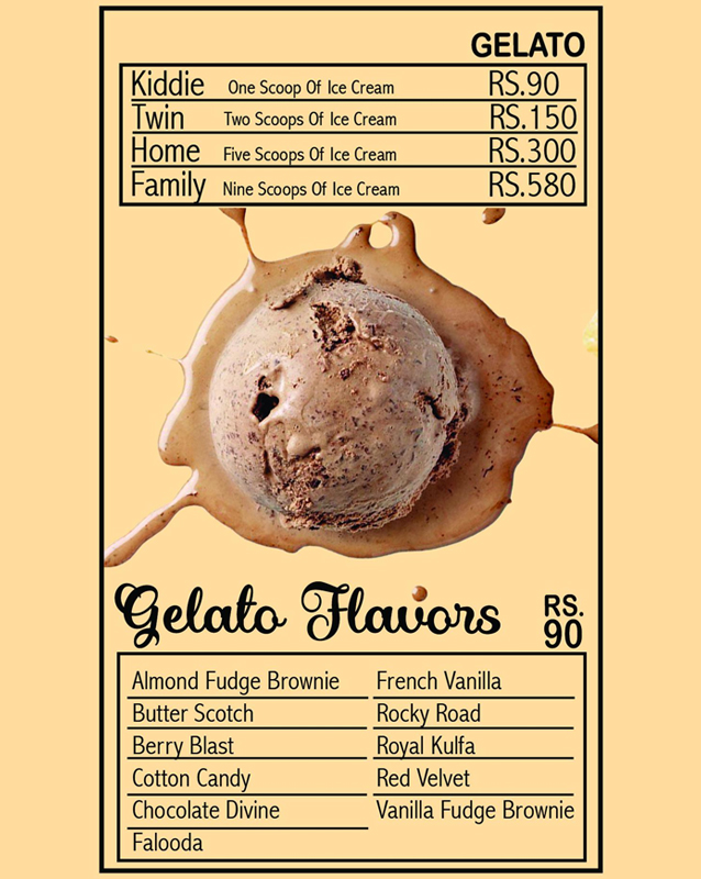 Scoopi menu