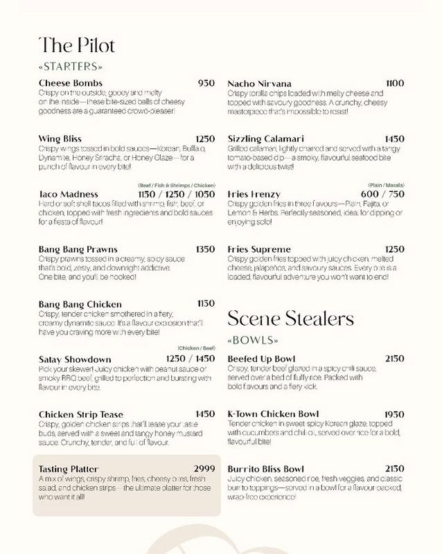 Episode Cafe menu