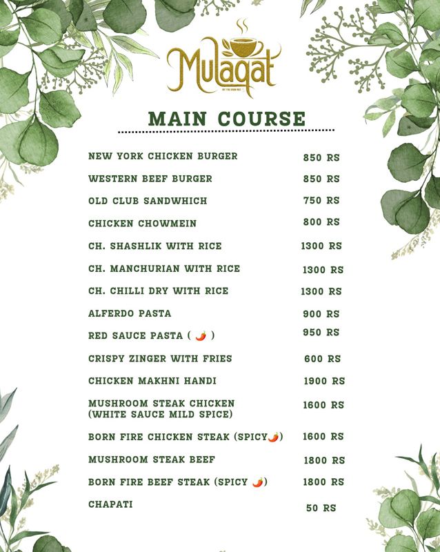 Mulaqat menu