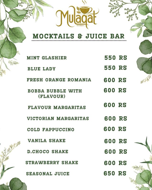 Mulaqat menu