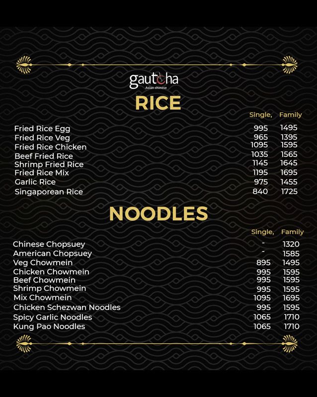 Gautcha Asian Chinese menu