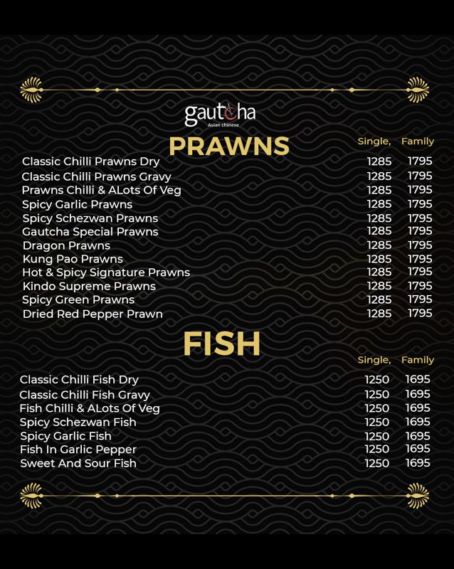 Gautcha Asian Chinese menu