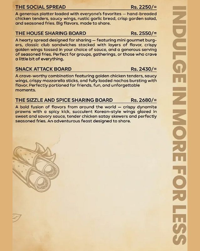 Miam’ory Cafe menu